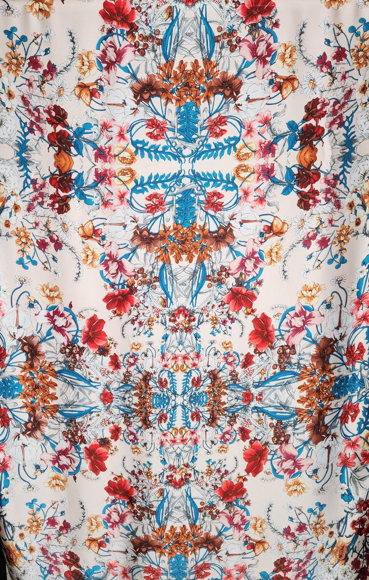 Padova floral and geometric design silk blend scarves