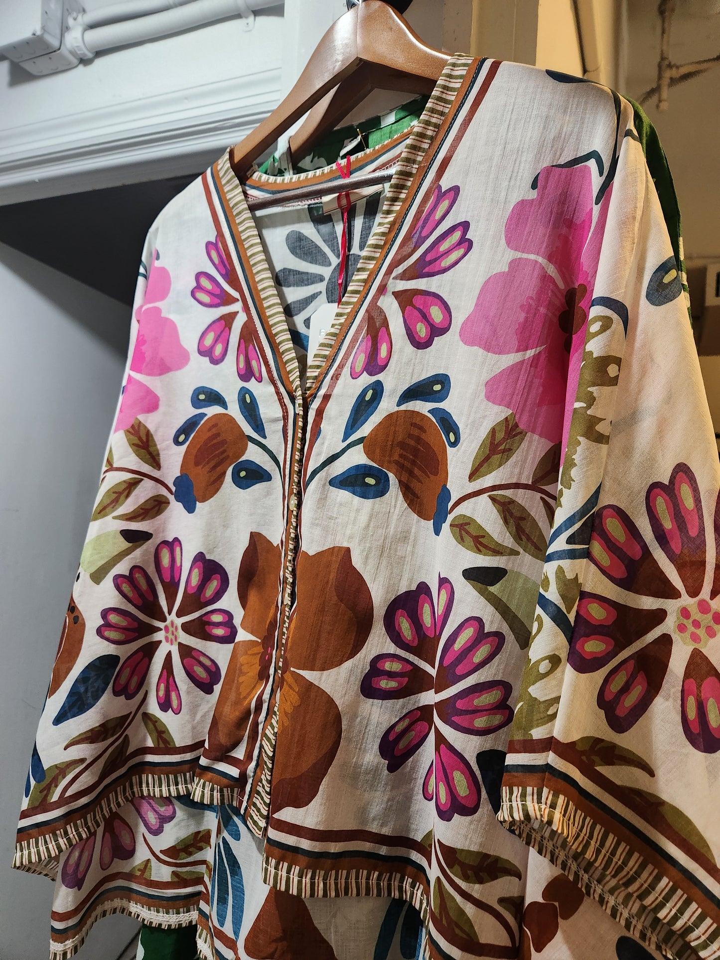 Tropical Bolero button up italian blouse