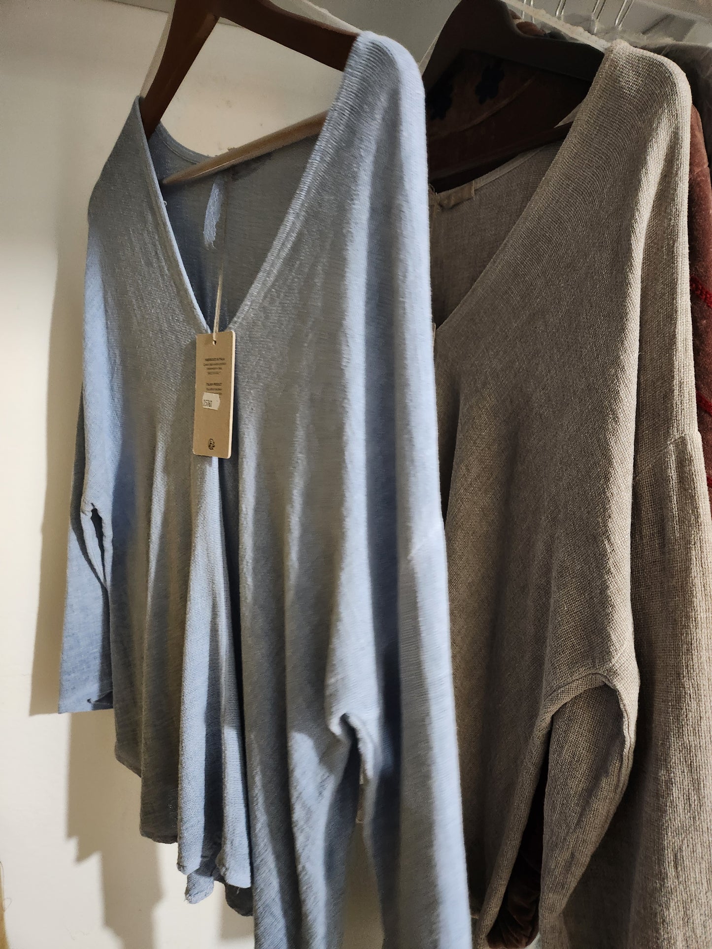 Long sleeve italian linen/cotton shirt