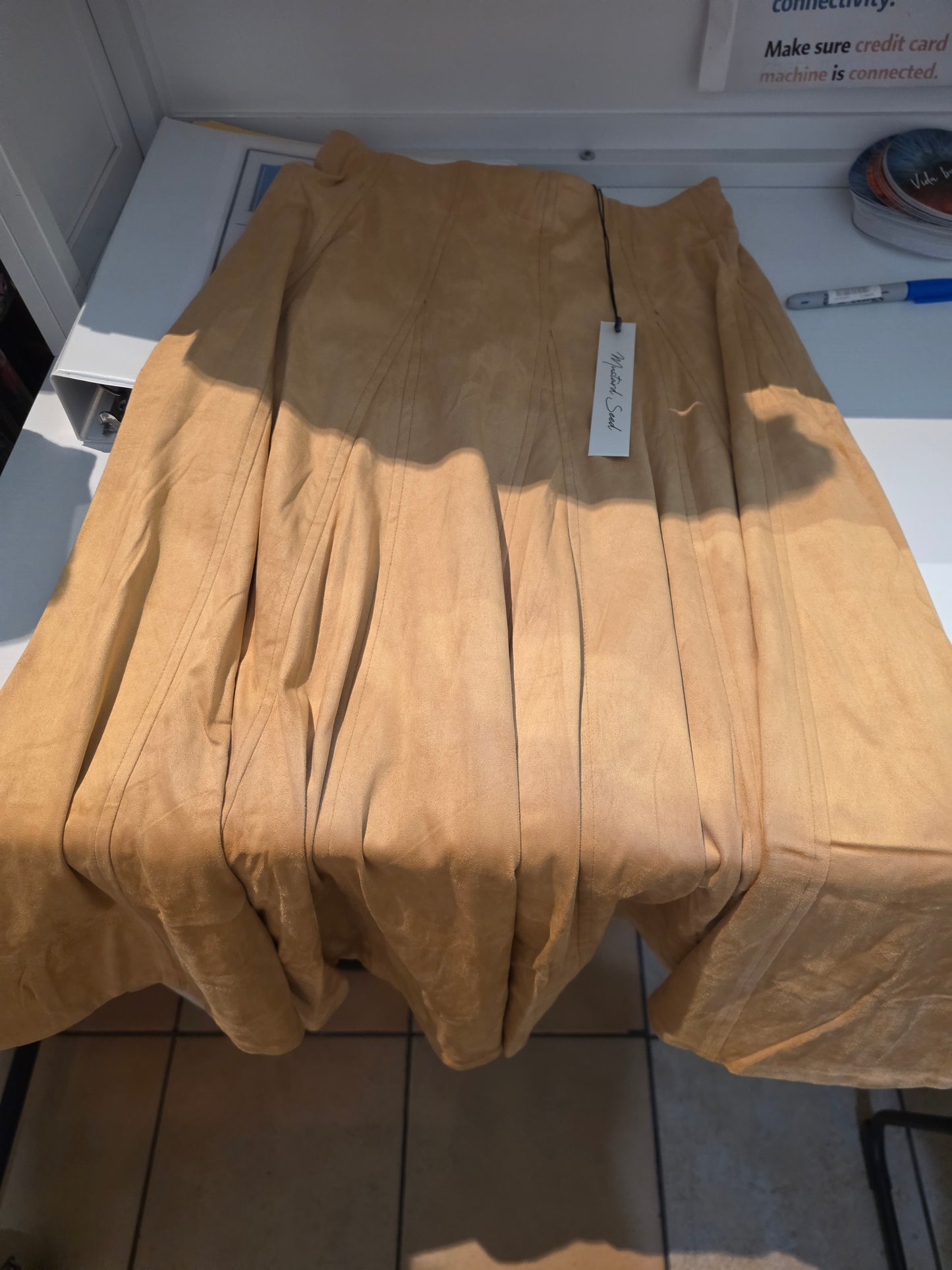 A line midi in sand or chocolate