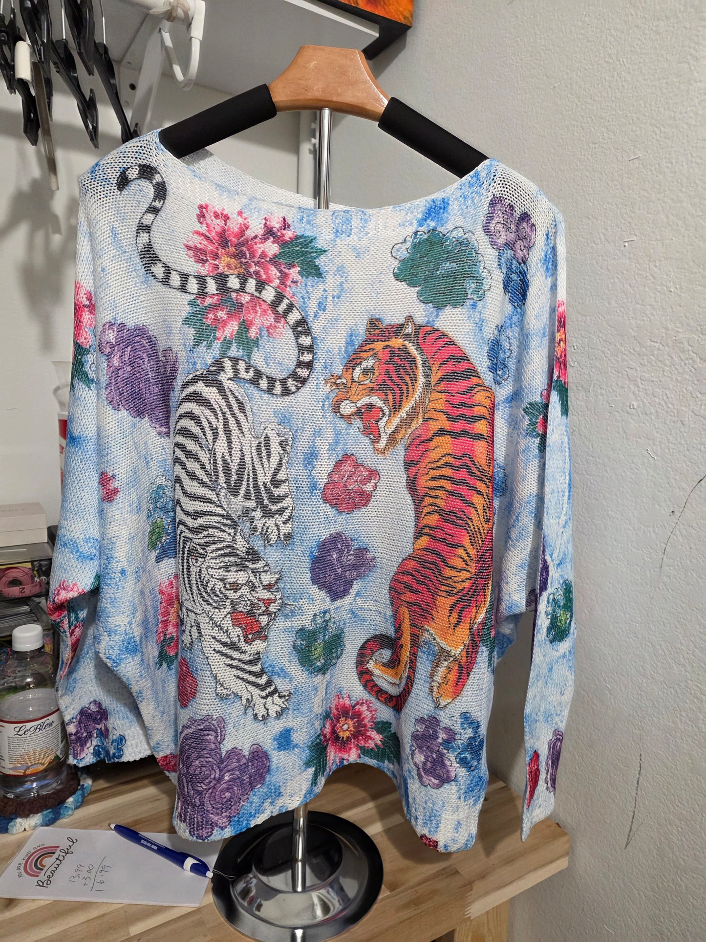 Italian printed cotton sweater, variety designs