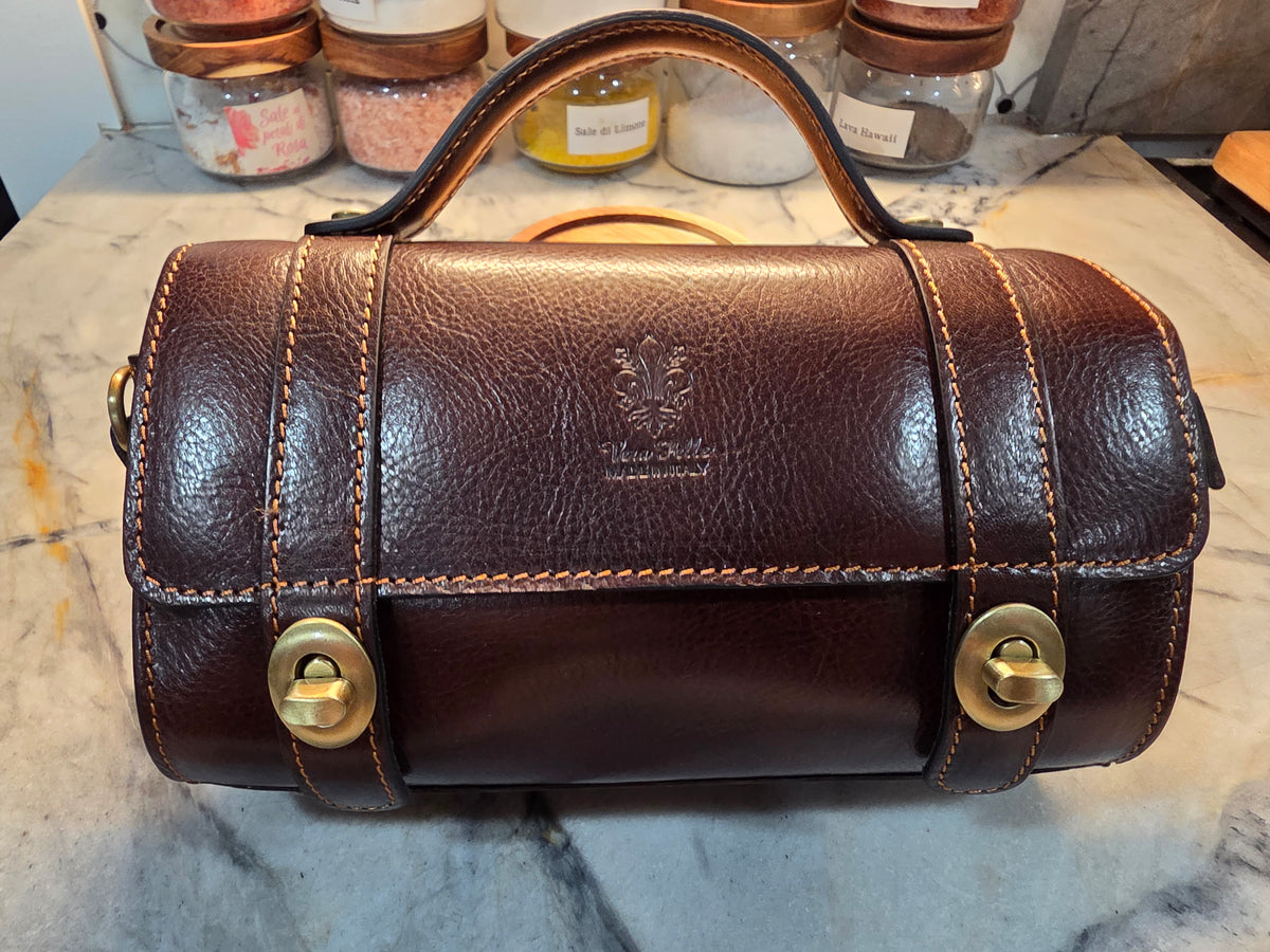 Rounded suitcase italian purse various colors