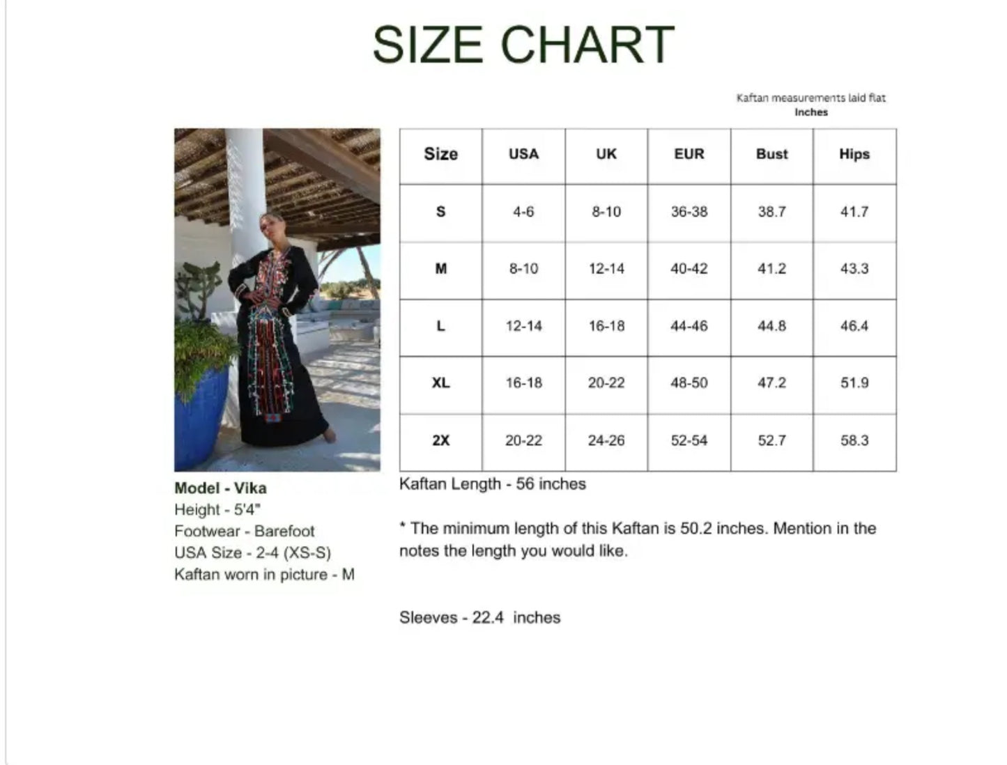 Black Kaftan Dress