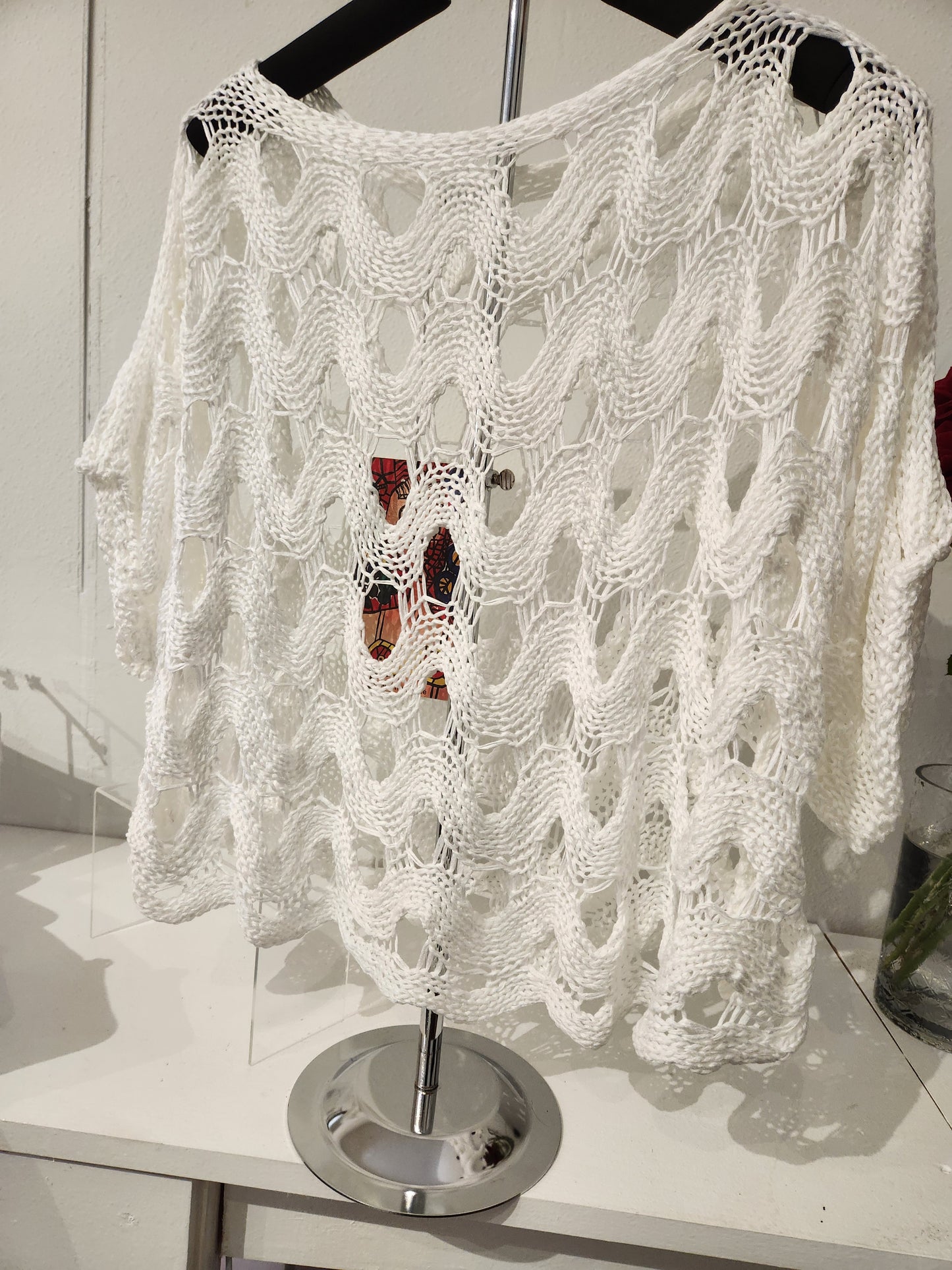 Italian 100% Cotton wave pattern sweater