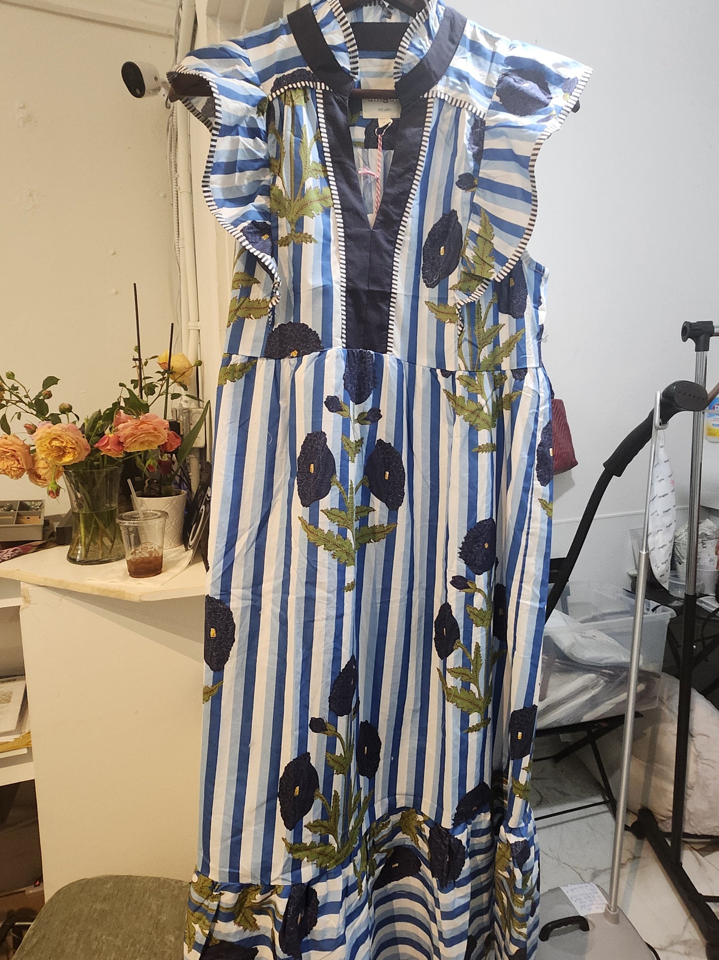 Blue Poppy Striped dress