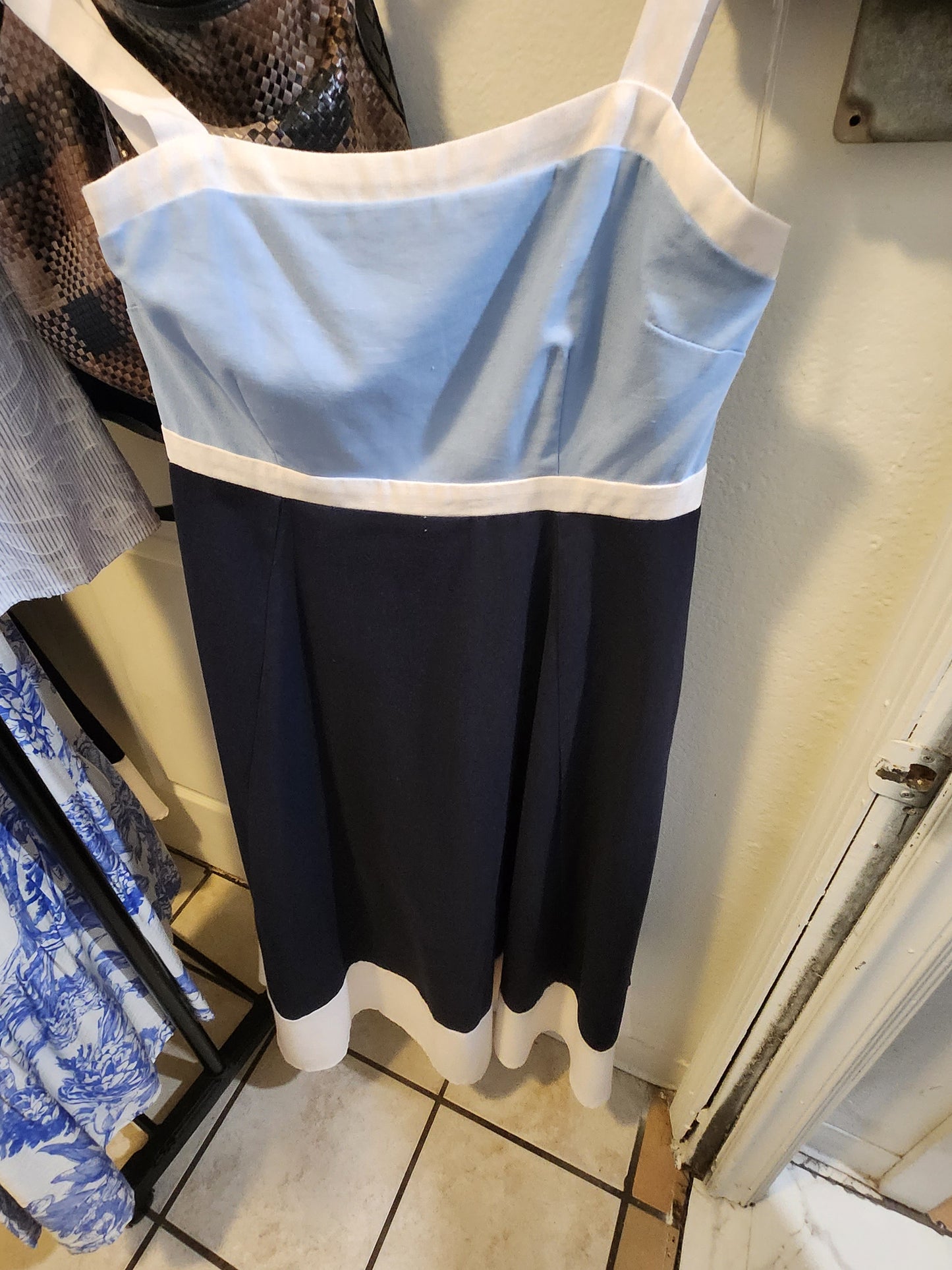 Strap dress blur tiered