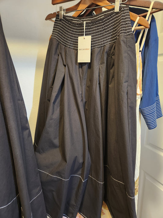 Gaucho black white skirt