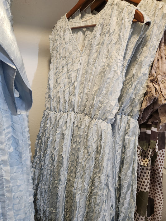 Ruffle dress baby blue