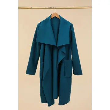 Boucle Jacket Blue or Unbleached coat