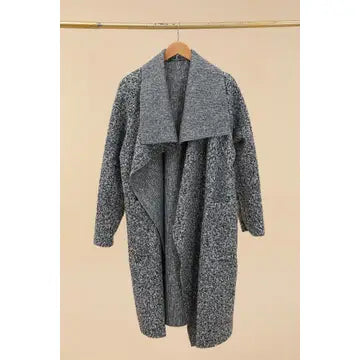 Boucle Jacket Blue or Unbleached coat