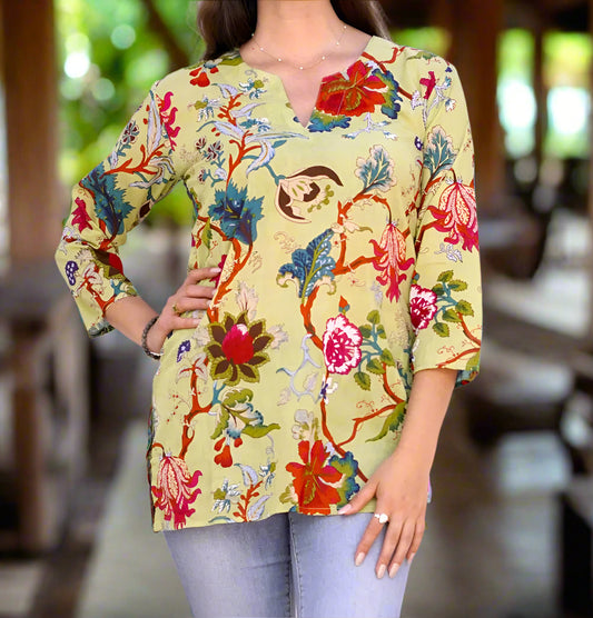 Easy Breezy Block Print Tunic
