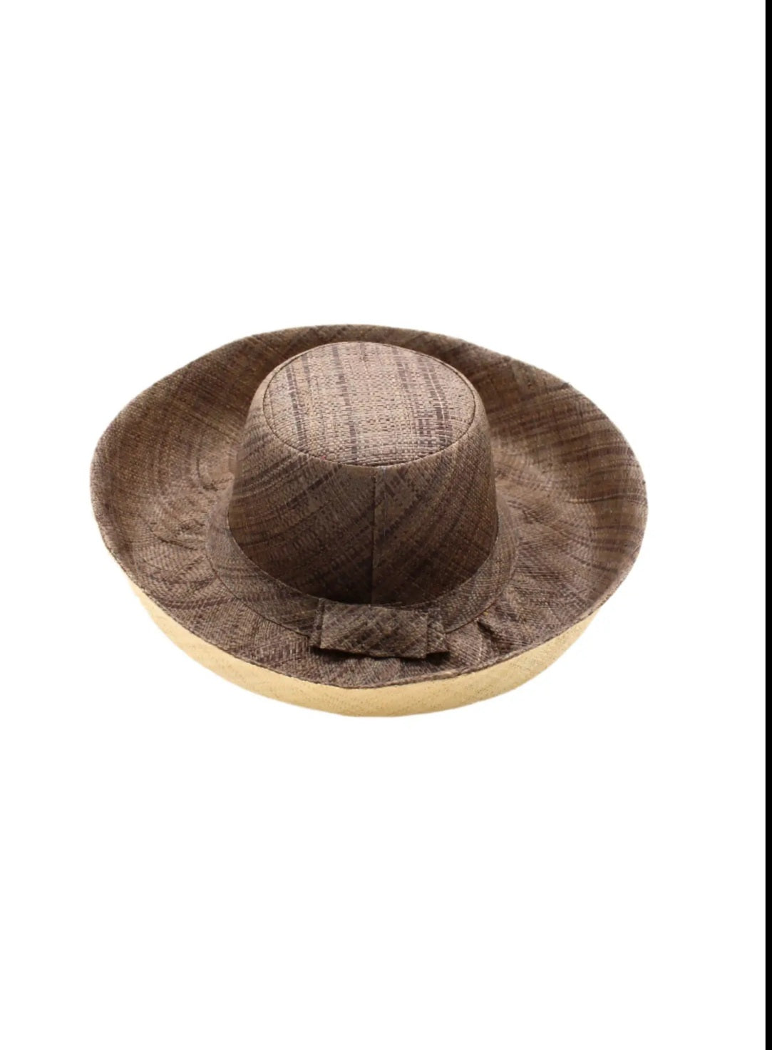 Madagascar Sun Hat Two Tone Gray - 7 Inch Brim