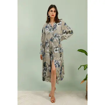 Long Sleeve Shirt dress floral